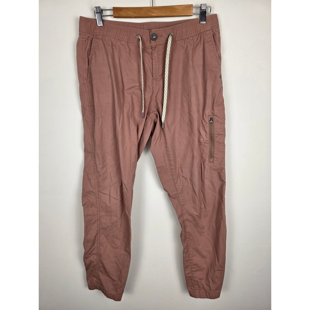 Vuori Ripstop Women's Medium Rose‎ Pink Jogger Pants Elastic Waist Drawstring